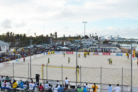 На Багамах построен первый в регионе стационарный стадион для пляжного футбола …